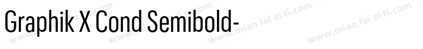 Graphik X Cond Semibold字体转换